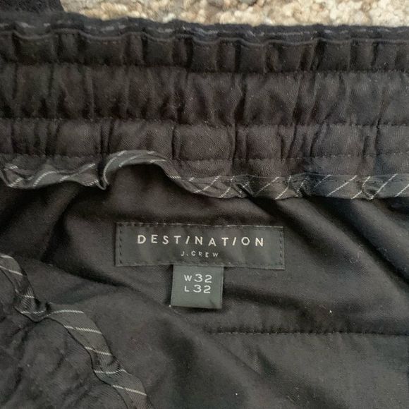 J. Crew Destination Wool Charcoal Gray Pinstripe Pants 32x32 - Picture 3 of 10